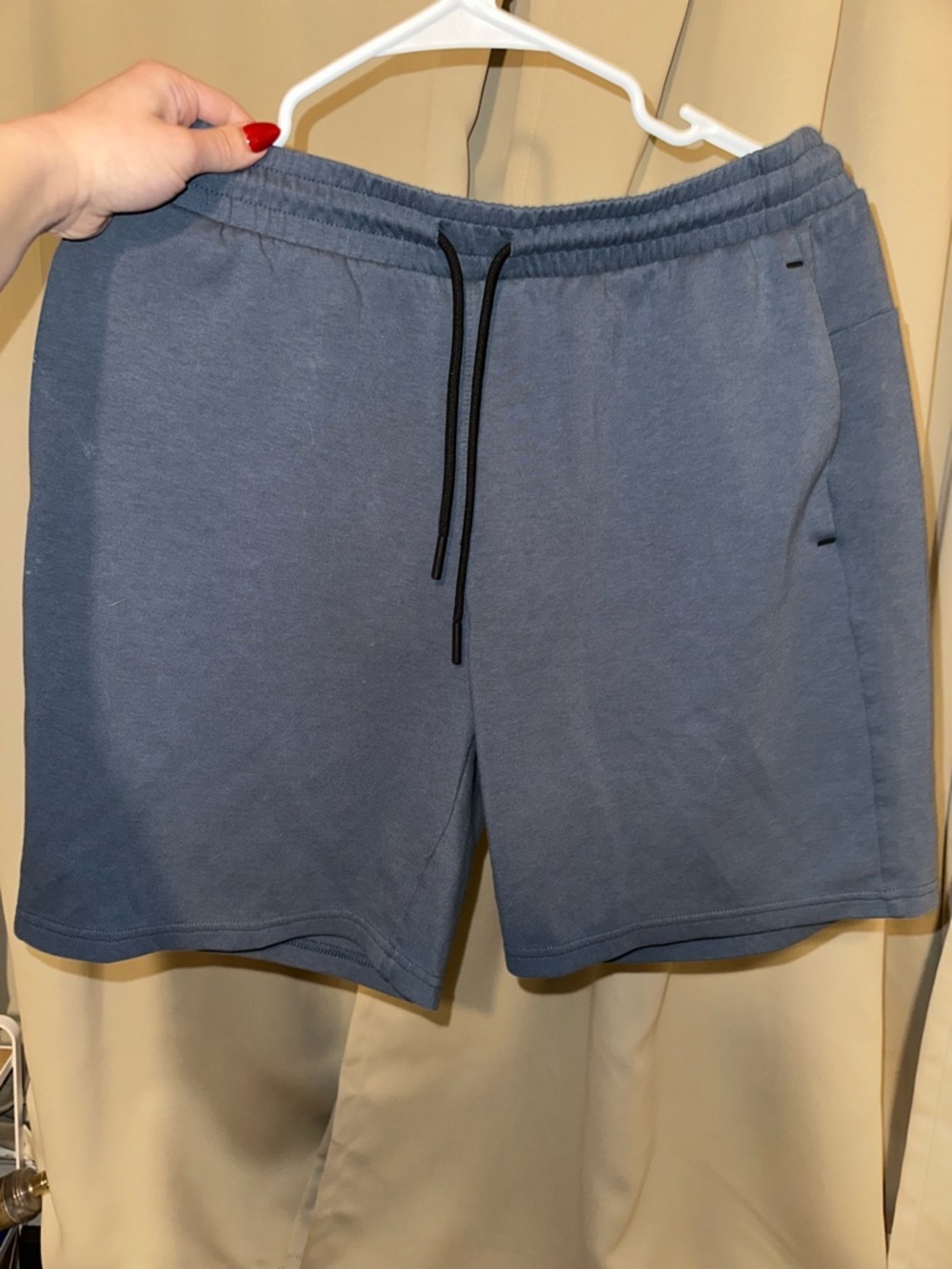 Old Navy Slate Blue Drawstring Athletic Shorts